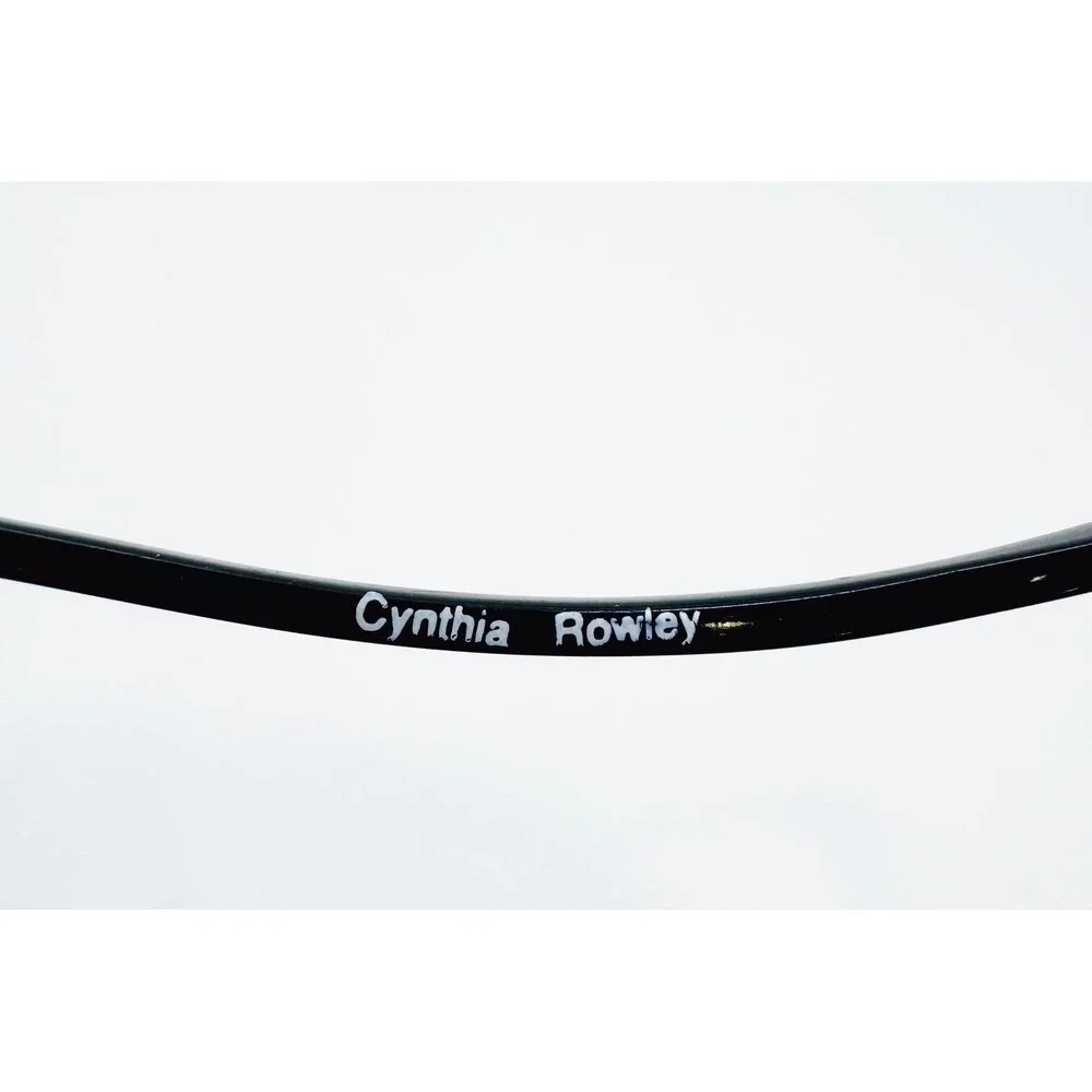 Cynthia Rowley Eyeglasses Womens Black Shiny Oval CR 50-C 45-19-135